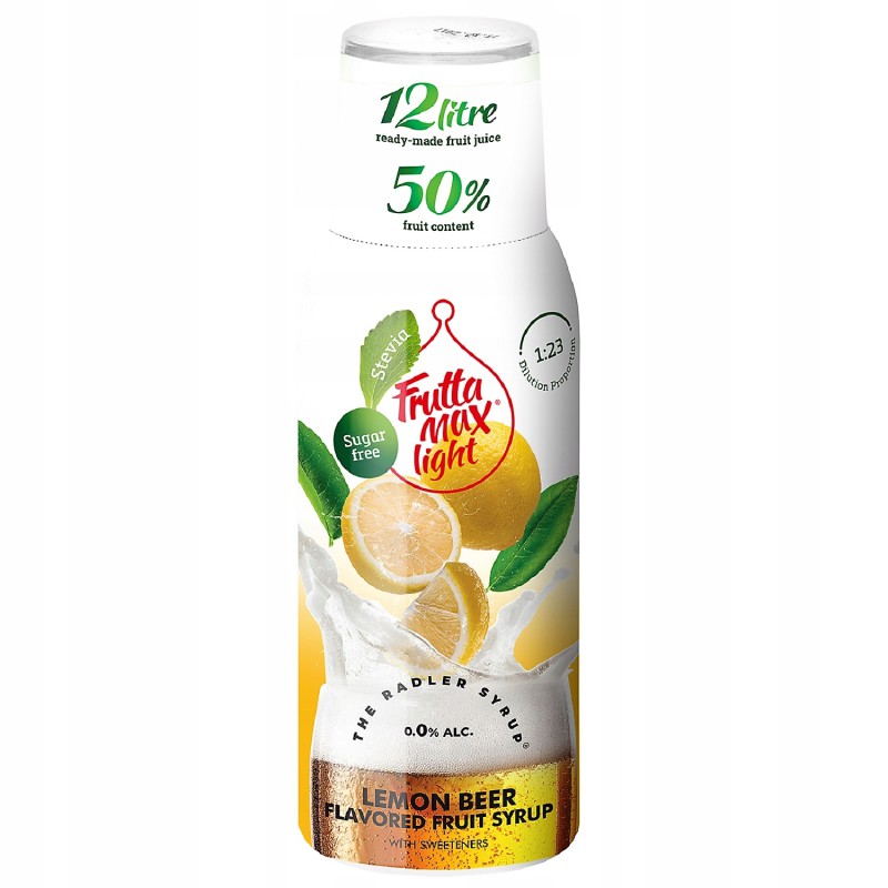 Syrop FruttaMax RADLER CYTRYNOWY Light 500 ml