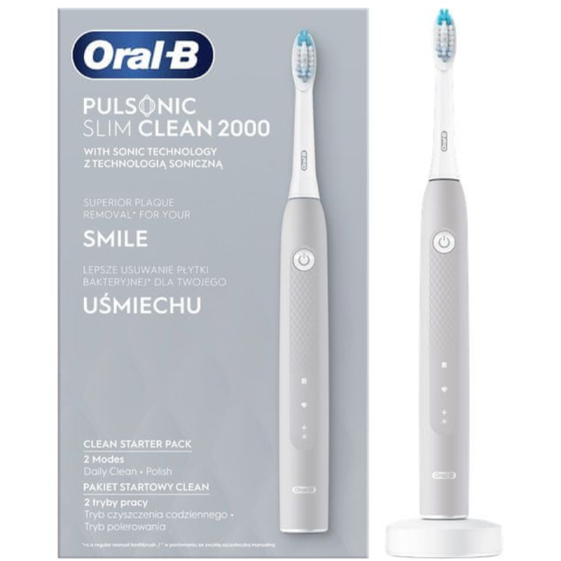 Szczoteczka Oral-B Pulsonic Slim Clean 2000 Szara