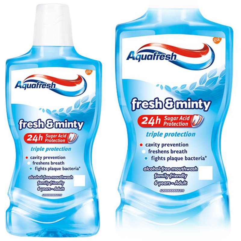 AQUAFRESH PŁYN 500 ML FRESH & MINTY