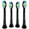 4x Końcówka Philips DiamondClean Black HX6064