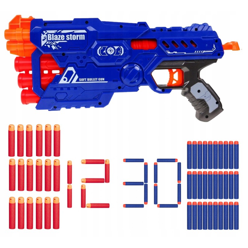 Zestaw Blaze Storm ZMI.ZC7097 Nerf + zam. strzałki x30 + zam. strzałki mega x12