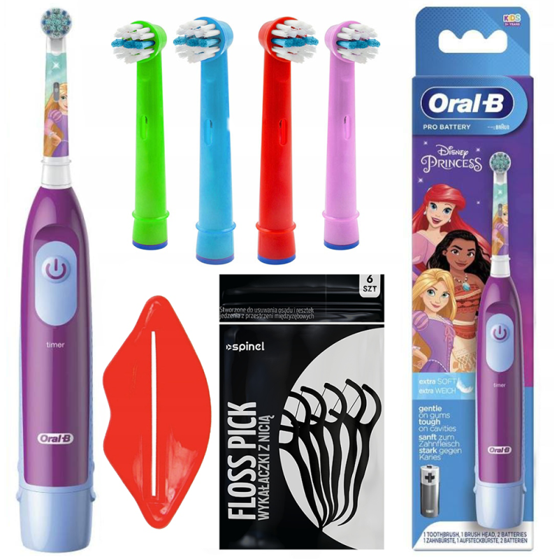 Szczoteczka Oral-B Advance Księżniczki Princess +zam. Kids Color x4