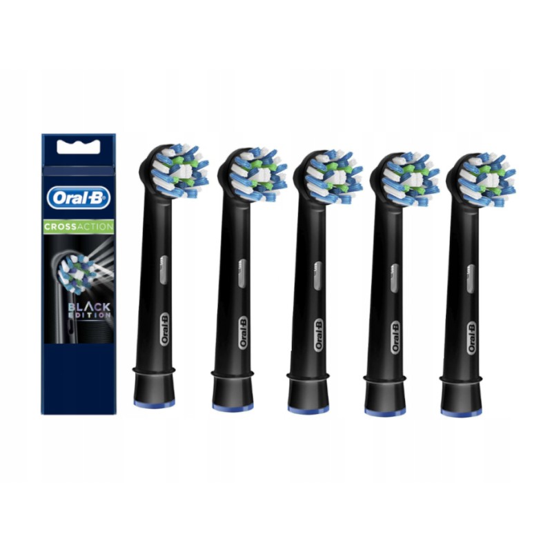 5x Końcówka ORAL-B Cross Action EB50BK CZARNA