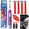 Zestaw Oral-B Advance Princess + zam. Kids Red x4