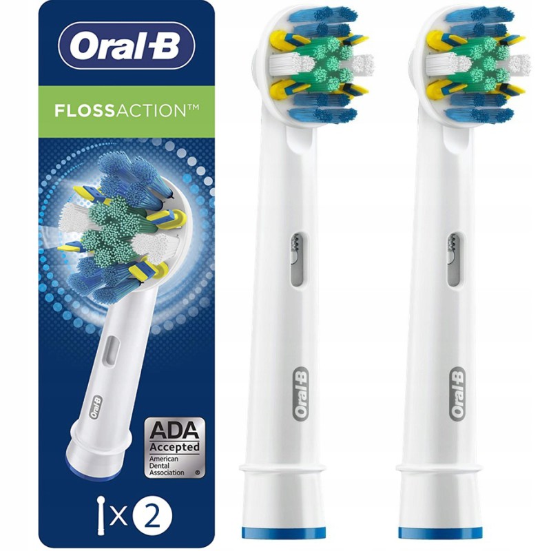 2 ORYGINALNE KOŃCÓWKI ORAL-B FLOSS ACTION