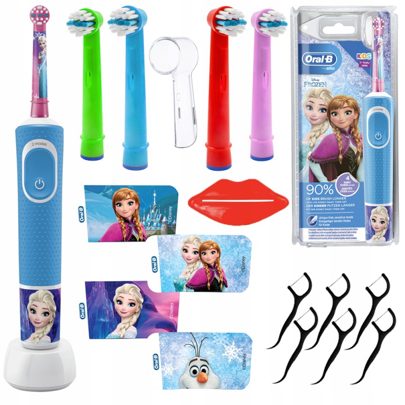 Szczoteczka Oral-b Vitality 100 Frozen + 4 kids color + osłonka