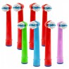 Końcówka zamiennik Kids Soft Bristles EB-10A Color x4 + Red x4