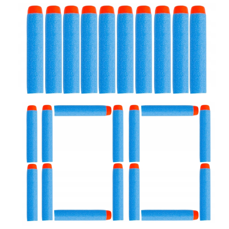 Strzałki zamiennik do Hasbro Nerf jasnoniebieskie x100