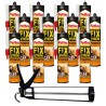 Klej montażowy Pattex Fix Extreme Power 385g x 12 + pistolet do kartuszy