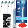 Szczoteczka Oral-B Pro 3 3000 Sensitive Clean Niebieska + 4 zam. precision