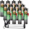 12x Klej montażowy Pattex Fix Decor 380g + wyciskacz