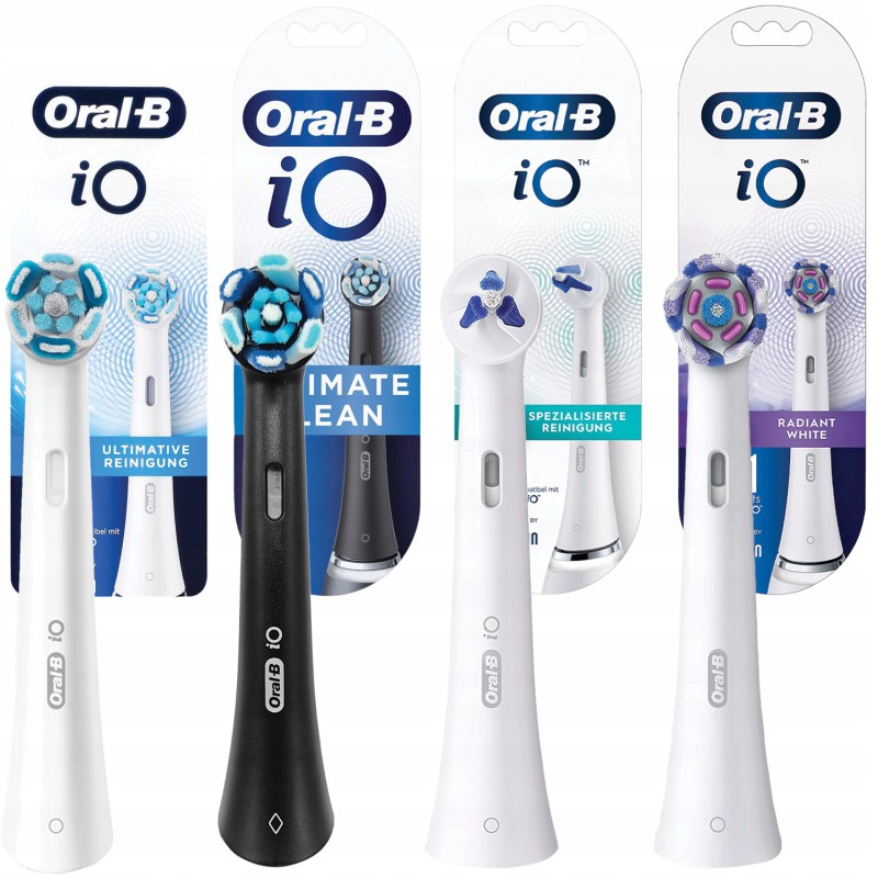 Końcówka Oral-B iO ULTIMATE CLEAN White+ULTIMATE CLEAN Black+Radiant White+Specialised Clean