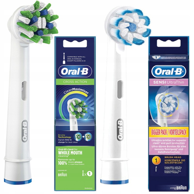 Końcówka Oral-B CrossAction EB50AB+Końcówka Oral-B CrossAction EB50AB