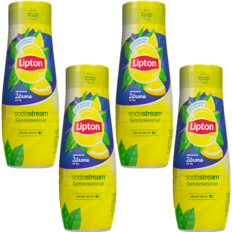 4X SYROP SODASTREAM LIPTON ICE TEA CYTRYNA  KONCENTRAT DO SATURATORA