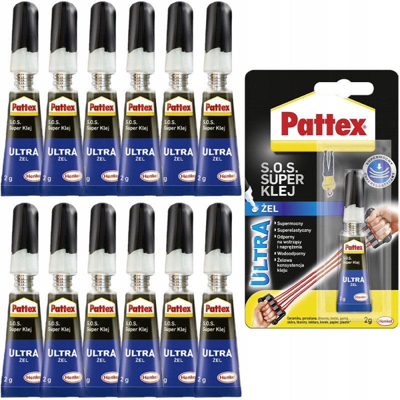 Pattex S.O.S. Super Klej Power Żel 2g x12