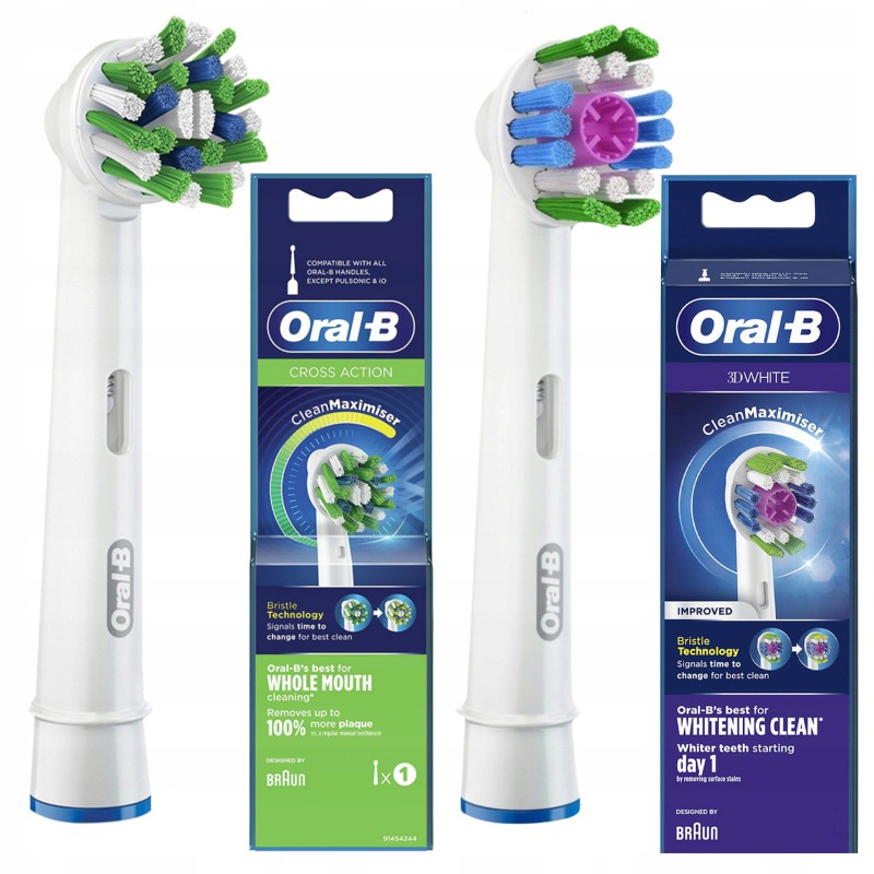 Końcówka Oral-B CrossAction EB50AB+ 3D White EB18