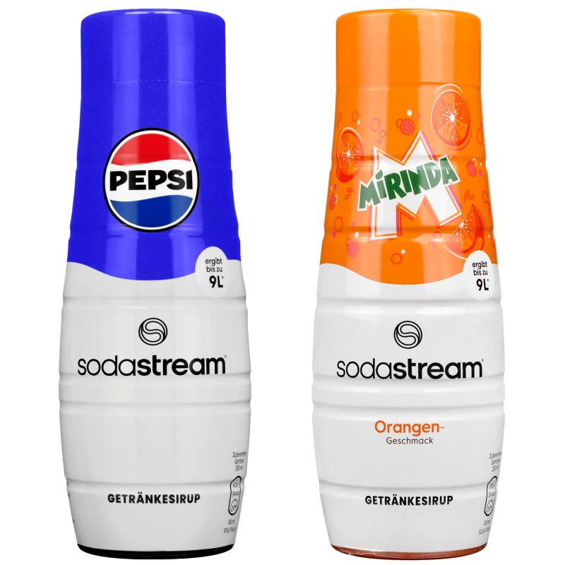 2x SYROP DO SATURATORA SODASTREAM MIRINDA PEPSI