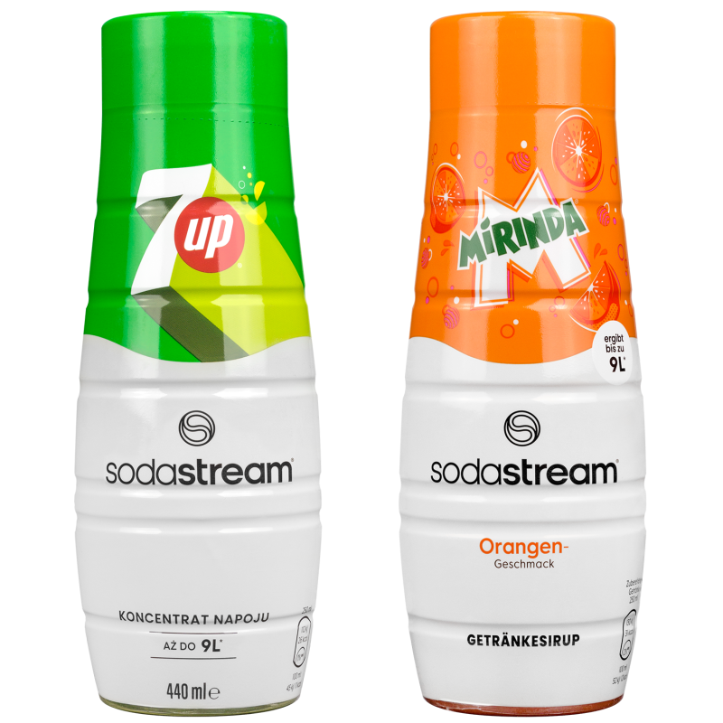 2x SYROP DO SATURATORA SODASTREAM MIRINDA 7UP