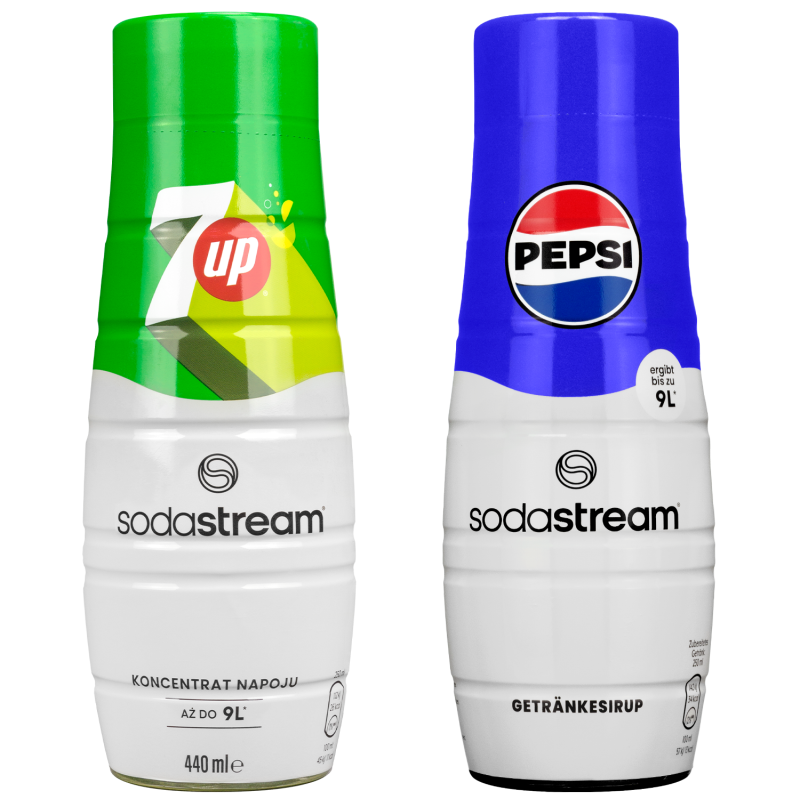 2x SYROP KONCENTRAT SODASTREAM 7UP PEPSI