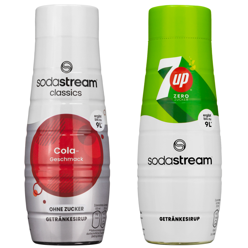 Syrop do SodaStream Cola bez cukru 440ml+7UP Free Zero Cukru