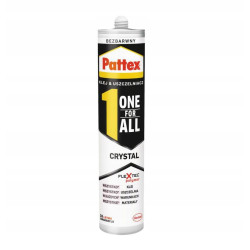 Klej montażowy Pattex One4All Crystal 290g Klej montażowy Pattex One4All Crystal 290g