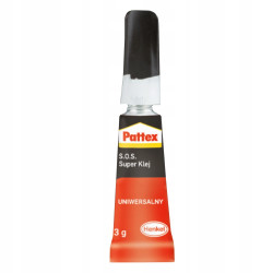 Klej Pattex S.O.S. Super Klej Uniwersalny 3g Klej Pattex S.O.S. Super Klej Uniwersalny 3g