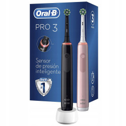Szczoteczka Oral-B Pro 3 3900N Czarna+Różowa Dwupak Szczoteczka Oral-B Pro 3 3900N Czarna+Różowa Dwupak