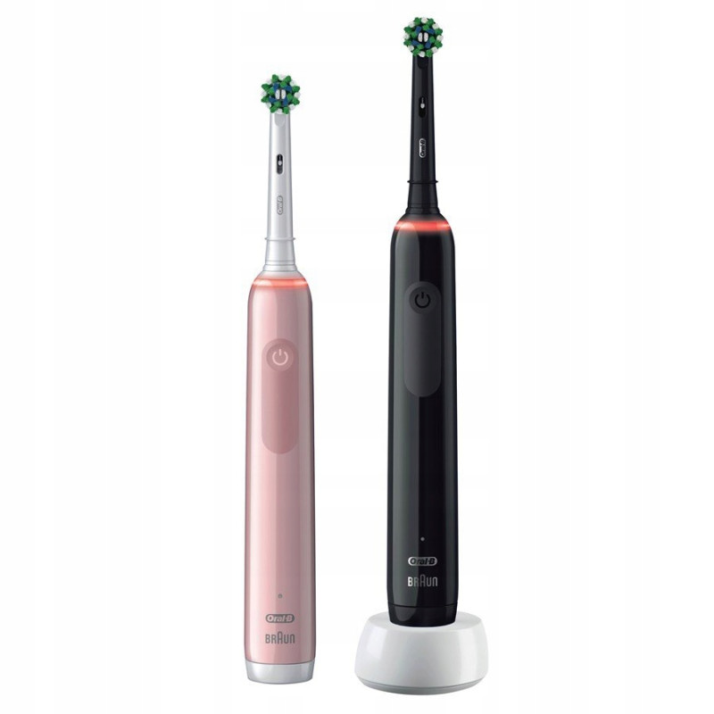 Szczoteczka Oral-B Pro 3 3900N Czarna+Różowa Dwupak Szczoteczka Oral-B Pro 3 3900N Czarna+Różowa Dwupak
