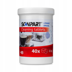 Scanpart 2-fazowe tabletki czyszczące 40szt. Scanpart 2-fazowe tabletki czyszczące 40szt.