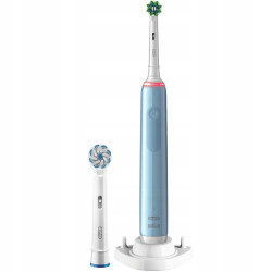 Szczoteczka Oral-B Pro 3 3770 Blue + 4 zam. Precision + etui białe Szczoteczka Oral-B Pro 3 3770 Blue + 4 zam. Precision + etui białe