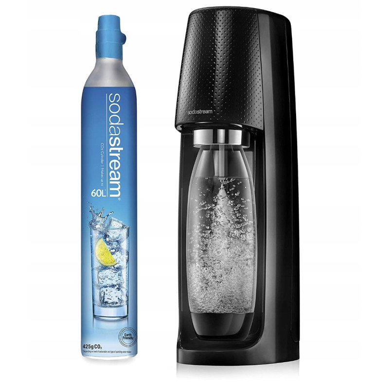 Saturator SodaStream Spirit Easy Czarny jedna butelka + Nabój Spinel Soda + syrop Pepsi 440ml Saturator SodaStream Spirit Easy Czarny jedna butelka + Nabój Spinel Soda + syrop Pepsi 440ml