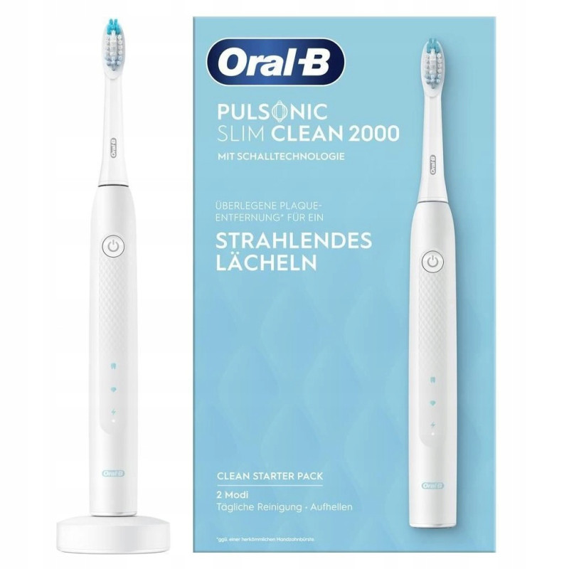 Szczoteczka Oral-B Pulsonic Slim Clean 2000 Biała Szczoteczka Oral-B Pulsonic Slim Clean 2000 Biała