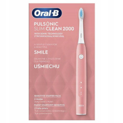 Szczoteczka Oral-B Pulsonic Slim Clean 2000 Różowa Szczoteczka Oral-B Pulsonic Slim Clean 2000 Różowa