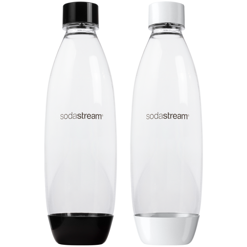 Butelki SodaStream PET 1 L czarna+biała Fuse Dwupak