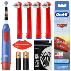 Szczoteczka Oral-B Advance Auta + zam. Kids Red x4 Szczoteczka Oral-B Advance Auta + zam. Kids Red x4