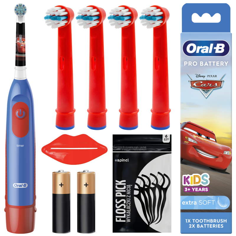 Szczoteczka Oral-B Advance Auta + zam. Kids Red x4 Szczoteczka Oral-B Advance Auta + zam. Kids Red x4