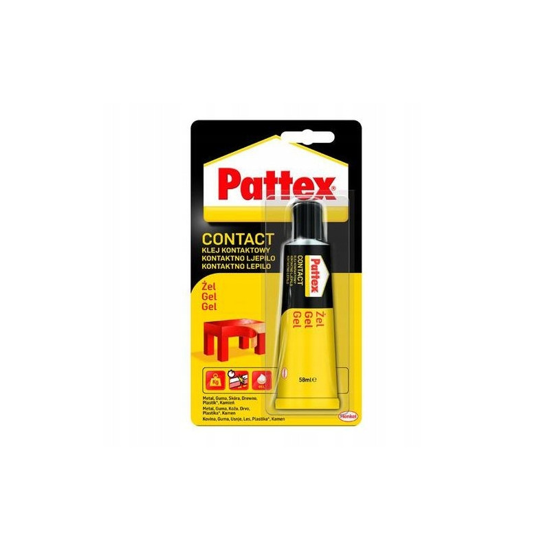 Klej kontaktowy Pattex Contact Żel 58ml Klej kontaktowy Pattex Contact Żel 58ml