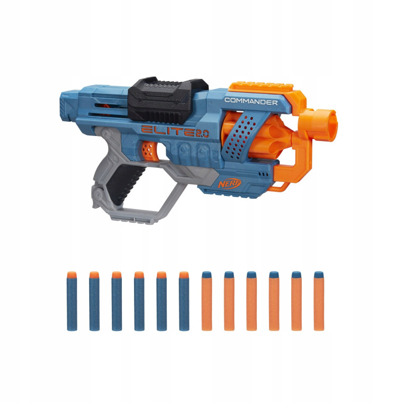 Wyrzutnia Nerf Elite 2.0 - Commander RD-6 E9485 + 30 strzałek + kamizelka Wyrzutnia Nerf Elite 2.0 - Commander RD-6 E9485 + 30 strzałek + kamizelka