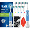 Zestaw Oral-B Vitality 100 Niebieska + zam. Precision x8