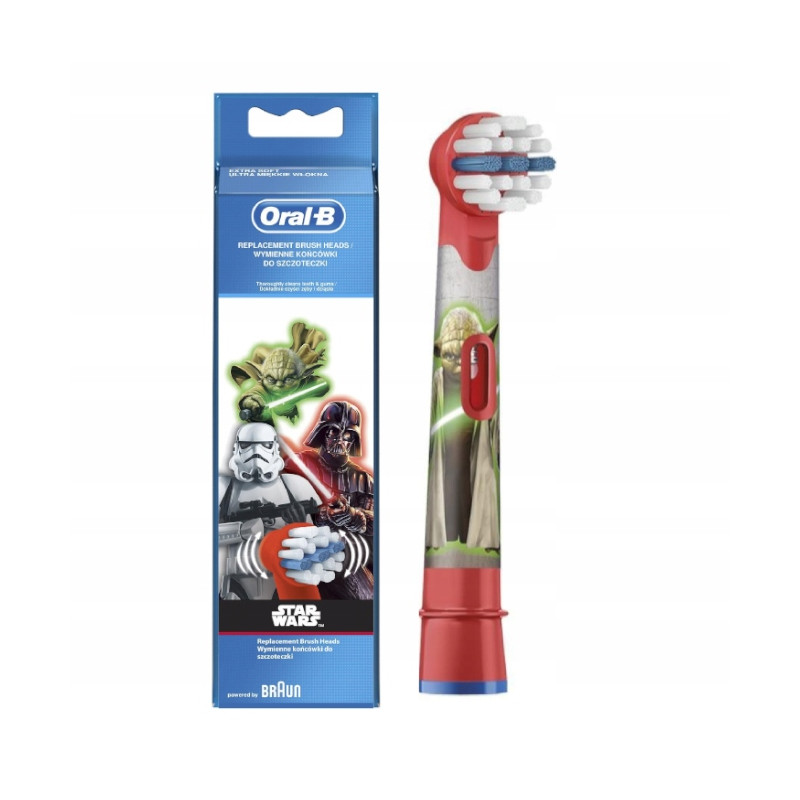 Oral-B Vitality 100 Star Wars + 4 zam. red kids+ etui niebieskie + osłonka + podstawka z klapką