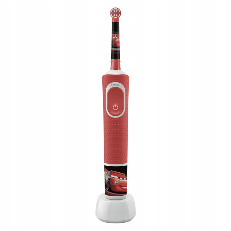 Oral-B Vitality 100 Auta Cars+ 4 zam. red kids+ etui niebieskie + osłonka + podstawka z klapką Oral-B Vitality 100 Auta Cars+ 4 zam. red kids+ etui niebieskie + osłonka + podstawka z klapką