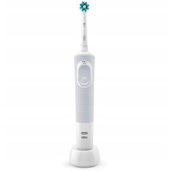 Oral-B Vitality 100 Biała + 4 zam. prec. + etui białe + osłonka + podstawka z klapką Oral-B Vitality 100 Biała + 4 zam. prec. + etui białe + osłonka + podstawka z klapką