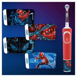 SZCZOTECZKA ELEKTRYCZNA ORAL-B VITALITY SPIDERMAN + 4 Końcówki zam, osłonka, wyciskacz, wykałaczki, etui SZCZOTECZKA ELEKTRYCZNA ORAL-B VITALITY SPIDERMAN + 4 Końcówki zam, osłonka, wyciskacz, wykałaczki, etui