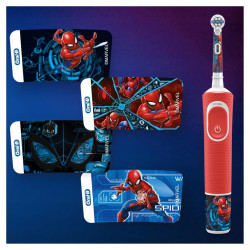 Szczoteczka Braun Oral-b Vitality 100 SpiderMan + 4 końcówki kids Red + osłonka Szczoteczka Braun Oral-b Vitality 100 SpiderMan + 4 końcówki kids Red + osłonka