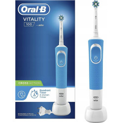 Szczoteczka Oral-b Vitality 100 Niebieska + etui białe + 4 prec Szczoteczka Oral-b Vitality 100 Niebieska + etui białe + 4 prec