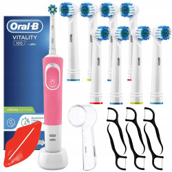 Szczoteczka Oral-b Vitality 100 Różowa + 8 precision + osłonka