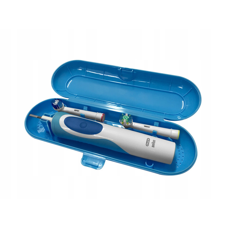 Zestaw Oral-B Vitality 100 Niebieska + zam. "Piątka" + zam. etui "O" niebieskie