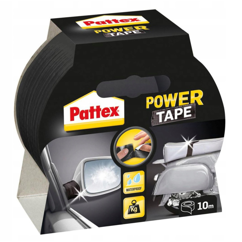 Taśma Pattex Power Tape - czarna 48 mm x 10 m Taśma Pattex Power Tape - czarna 48 mm x 10 m