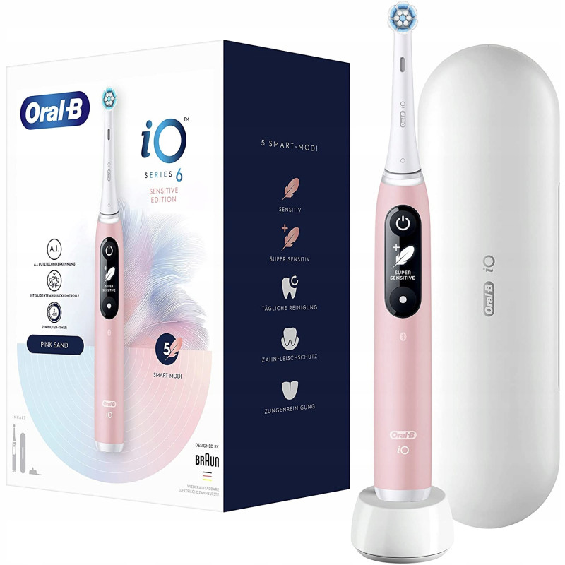 Szczoteczka Oral-B iO Series 6 pink sand Szczoteczka Oral-B iO Series 6 pink sand