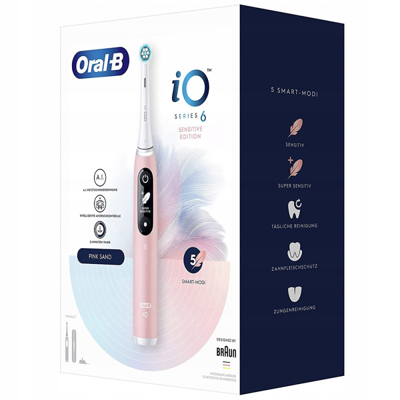 Szczoteczka Oral-B iO Series 6 pink sand Szczoteczka Oral-B iO Series 6 pink sand